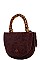 SCARF HANDLE CROCO TEXTURED CROSSBODY BAG