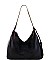 TRENDY STREET LEVEL DESIGN TASSEL HOBO BAG