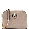 Emblem Double Compartment Dome Cross Body Messenger