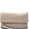 A048M-LP New Woven Flap Envelop Clutch