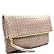 A048M-LP New Woven Flap Envelop Clutch