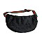 Large Vegan Fur Striped Strap Fashion Fanny Pack With Hand Pockets MEZA1488