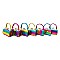 Pack of 12 Colorful Coin Purse