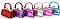 PACK OF 12 PCS ASSORTED COLOR DESIGNER MINI COIN PURSE