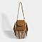 Fringed Flap Cel-Phone Holder Cross-Body