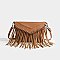 Fringed Flap Cross Body Messenger