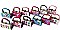 PACK OF 12 PCS ASSORTED COLOR DESIGNER MINI COIN PURSE