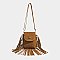 Fringed Flap Cel-Phone Holder Cross-Body