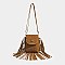 Fringed Flap Cell-Phone Holder Cross-Body