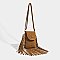 Fringed Flap Cell-Phone Holder Cross-Body