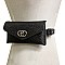 P LEATHER BELT W/ RHINESTONE BAG