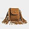 Fringed Flap Cel-Phone Holder Cross-Body