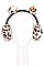 Pack of (12 pieces) Leopard Theme Trendy Earmuffs FM-A53