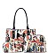 3 IN 1 DESIGNER MICHELLE OBAMA TOTE BAG SET