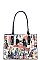 3 IN 1 DESIGNER MICHELLE OBAMA TOTE BAG SET