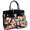 MICHELLE OBAMA SATCHEL HANEDBAGS WITH WALLET SET