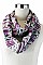 PACK OF (12 PCS) ASSORTED COLOR AZTEC TRIBAL PRINT INFINITY SCARVES FM-AACG0756