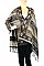 Pack of (12 Pieces) Assorted Classy Tribal Pattern Fringe Shawls FM-AACG0820