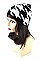Pack of 12 (pieces) Assorted Houdstooth Print Knitted Beanies FM-AAH371