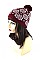 Sassy Snowflake Print Knitted Beanies FM-AAH389