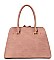 Triple Compartment Satchel - Tote Bag