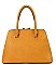Triple Compartment Satchel - Tote Bag