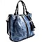 AB700-LP Tassel Accent Distressed Hot Tote