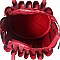 ROUND HANDLED ACCORDION SATCHEL