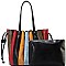 ROUND HANDLED ACCORDION SATCHEL