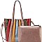 ROUND HANDLED ACCORDION SATCHEL