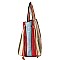 2 IN 1 MULTICOLORED ACCORDION SATCHEL