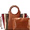 2 IN 1 MULTICOLORED ACCORDION SATCHEL