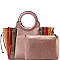 2 IN 1 MULTICOLORED ACCORDION SATCHEL