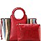 2 IN 1 MULTICOLORED ACCORDION SATCHEL