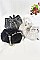 Allover Rhinestone Embellished Bucket Shoulder Bag