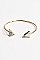 Pack of 12 Open Arrow Adjustable Cuff Bracelet Set