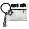 See Thru Transparent Clear Cuff Handle Clutch