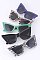 Pack of 12 POINTY CAT EYE RETRO SUNGLASSES SET