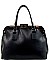 Double Compartment 2 Side Twist Lock Boutique Satchel