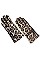 Pack of 12 Chic Assorted Leopard Print Touch Screen Gloves