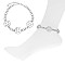 CRYSTAL GREEK KEY SQUARE ANKLET