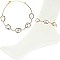 CRYSTAL AND GEMS CHAIN ANKLET