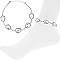 CRYSTAL AND GEMS CHAIN ANKLET