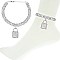 CRYSTAL TRENDY LOCK CHAIN ANKLET