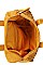 SMOOTH PU LEATHER DESIGNER  FASHION TRENDY SATCHEL WITH LONG STRAP JY-AL-0011-HR