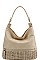 MESH FRONT HOBO BAG WITH LONG STRAP