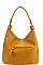 MESH FRONT HOBO BAG WITH LONG STRAP