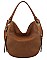 MODERN PLAIN STYLE HOBO BAG