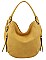 MODERN PLAIN STYLE HOBO BAG