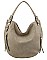 MODERN PLAIN STYLE HOBO BAG